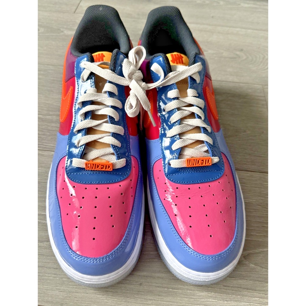 Nike Size 15 Air Force 1 Low SP X Undefeated Patent Total Orange 2022 DV5255 400